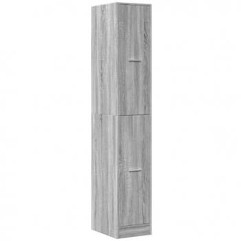 Armario botiquín madera ingeniería gris Sonoma 30x41x174,5 cm