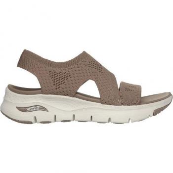 Sandalias Skechers Arch Fit Brightest Day Mujer Mocha Knit Talla 41