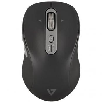 V7 MW600BT Ratón Bluetooth Inalámbrico de Modo Dual - Recargable por USB-C - Conectividad 2.4GHz y 2 Canales Bluetooth - 7 Botones - DPI Seleccionable (