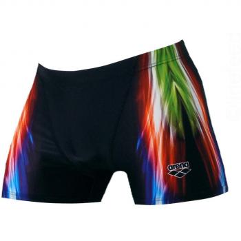 Arena M Shining - Bañador Corto para Hombre, Hombre, 001298, Negro/Verde, 34