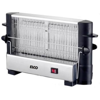 Tostador Vertical Multipan Elco PT-1082 - 750W, Acero Inoxidable, Capacidad para 4 Rebanadas