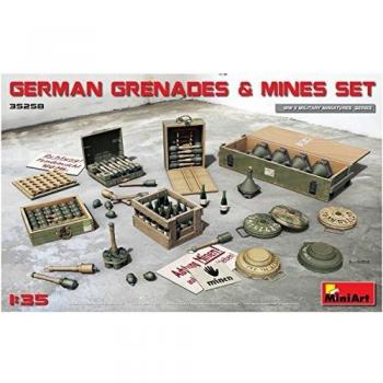 Set de Granadas y Minas Alemanas a Escala 1:35 - MiniArt #35258