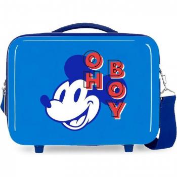 Neceser Infantil ABS Disney Mickey And Friends Adaptable Azul - 29x21x15 cm 9L