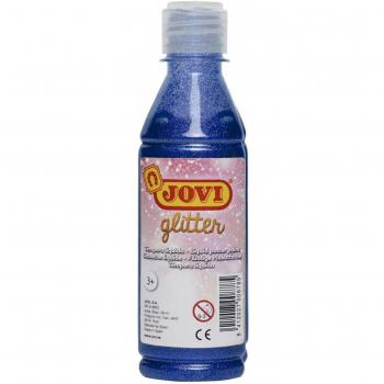 Témpera Glitter Jovi Azul Brillante 250 ml