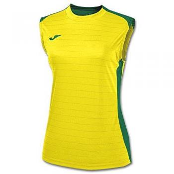Joma 900246.915 - Camiseta de equipación Tirantes para Mujer, Color Amarillo/Verde, Talla 2XS