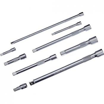 Juego de prolongadores KS TOOLS 911.0007, incluye 9 piezas en tamaños de 1/4, 3/8 y 1/2