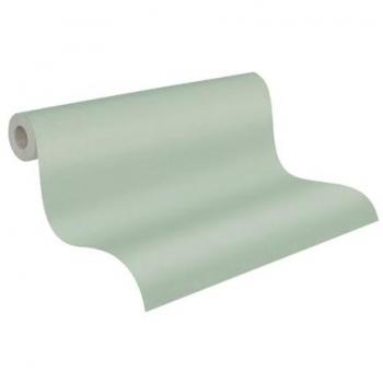 Matte Textured Green Non-Woven Wallpaper - A.S. Création Antigua Collection