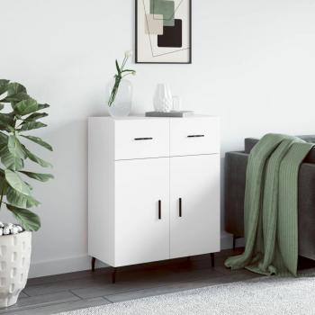 Aparador de madera multicapa blanco 69,5x34x90 cm