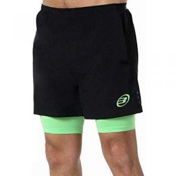 Bullpadel Pantalon Corto TICIANO Negro Verde