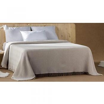 Plaidtor Estonia Plaid Multiusos, Algodón, Beige, 230x270 cm