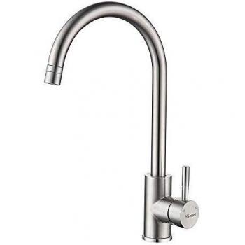 Housfurd Grifo de Acero Inoxidable 304, Rotación de 360 Grados, dos Métodos de Salida de Agua, Grifo del Fregadero de Cocina