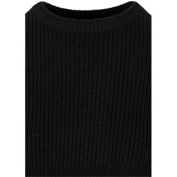 Urban Classics Ladies Rib Knit Jumper - Black - L - 50% Cotton, 50% Polyacrylic, Knitwear