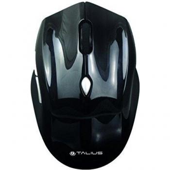 Talius - MO-201 Raton Wireless USB, Color Negro,6 Botones, 800/1600 dpi