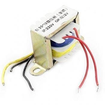 sourcingmap AC 220V 12Vx2 Núcleo De Ferrita 5-cables EI Energía Eléctrica Transformador