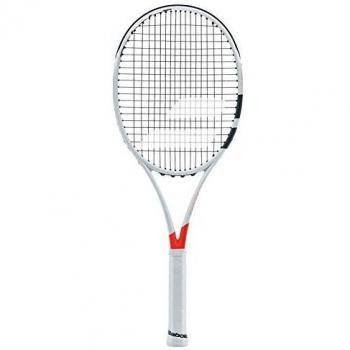 Babolat Pure Strike Vs Strung Raqueta de Tenis, Unisex Adulto, Blanco/Rojo, 1