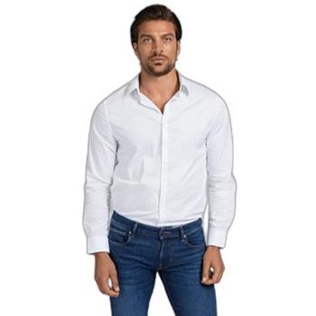 Guess Slim Fit Pure White Shirt for Men XS