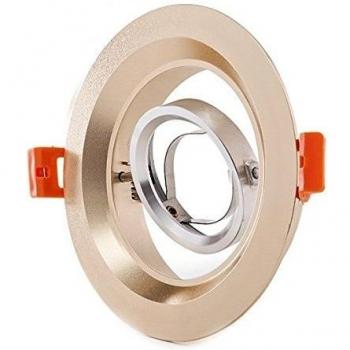 Aro Downlight Circular Dorado 120mm