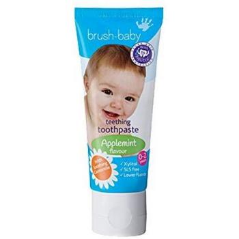 Pasta de Dientes para Bebés Brush-Baby Sabor Manzana-Menta 50 ml (0-2 años)