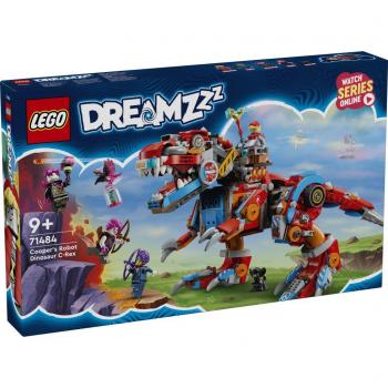 LEGO® 71484 Dinosaurio Robot C-Rex de Cooper - Set de construcción, incluye piezas para armar un dinosaurio robot C-Rex, cuenta con articulaciones móviles, detalles realistas y una figura de Cooper