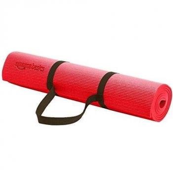 AmazonBasics - Alfombrilla de yoga y ejercicios con cinta de transporte