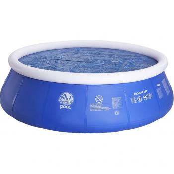 Cubierta Solar Redonda para Piscinas Autoportantes Avenli 250 y 195 Cm, Azul