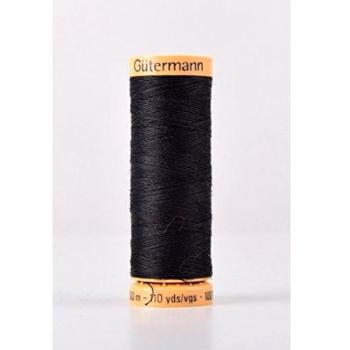 Hilo de Coser de Algodón Gutermann 100m Negro 5201