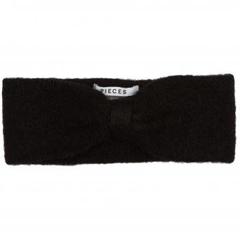 PIECES Pcjosefine Wool Headband Noos, Cinta para la Cabeza para Mujer, Negro Black, Talla única