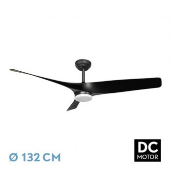 Ventilador DC Niger Negro 22W 3 Aspas Regulable