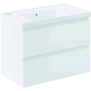 Mueble de baño suspendido Cosmic con lavabo Teckstone y 2 cajones