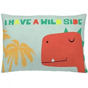 NATURALS Funda de cojín Reversible Dino 50x30 cm