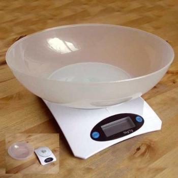 DH BALANZA DE COCINA DIGITAL CON BOL BLANCA