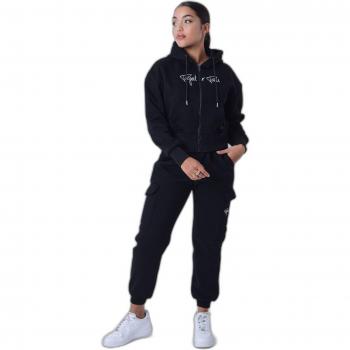 Project X Paris Women's Zip-Up Hoodie Jacket Black XS