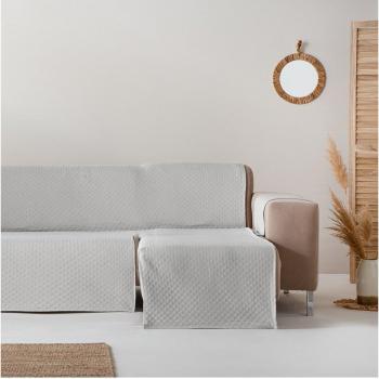 Funda cubre sofá chaise longue derecho Trivial gris claro
