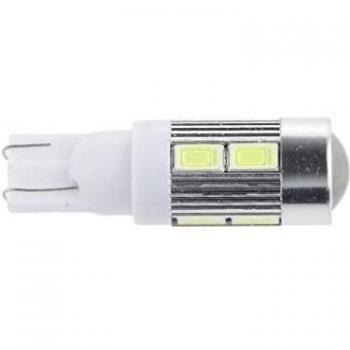 T10 5630 10SMD LED Viruta RV Bombillas Bulbos de Coche Barcos Bicicleta Mapa Cúpula Interiores 12V Estipendo Blanco