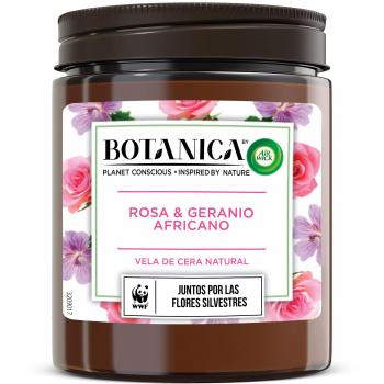 Vela Perfumada Air Wick Botanica Geranio Rosas 205 g