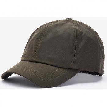 Barbour Men's Waxed Cotton Sports Cap - Olive - One Size - Male