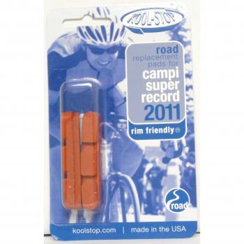 KOOL STOP Bremsgummi SB-verpackt, für Rennbremsen Auf Karte à 2 Stück, passend für Campagnolo, passend für Campagnolo Super Record 11 salmon, für nasse Witterungsverhältnisse