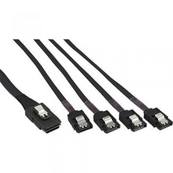 InLine 27620 mini SAS cable SFF8087 a 4x SATA, 1: 1, OCR 0,5 m