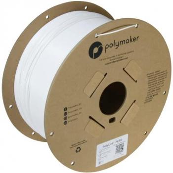 Filamento 3D Polymaker PolyLite PETG Blanco 1.75 mm 3000 g Resistente al Calor y Alta Resistencia a la Tracción