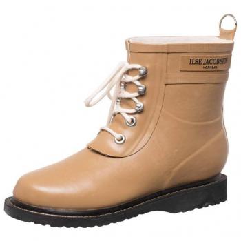 Ilse Jacobsen Rub2 Vegan Sustainable Short Rubber Boots for Women - Color: Otter