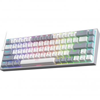 Redragon K631 Gery 65% Wired RGB Hot-Swappable Compact Mechanical Gaming Keyboard