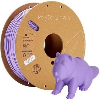 Filamento PLA EcoFriendly Impresora 3D PolyTerra Marca Polymaker Color Blanco 1,75 mm morado