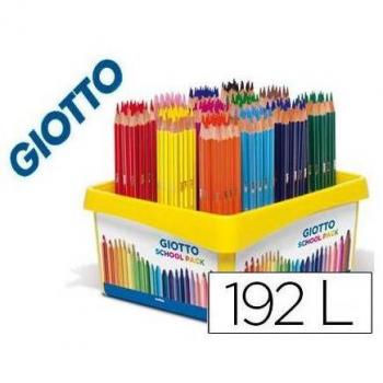 Lápices de Colores Giotto Stilnovo Schoolpack, 192 unidades, 12 colores x 16 lápices, mina de 3.3 mm
