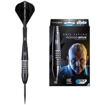 Dardos Target Phil Taylor Power 9 Five Gen 4, Punta de Acero, 26g, 95% Tungsteno