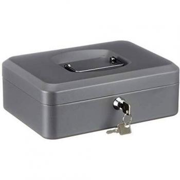 Arregui 1832D44 Caja De Caudales De Acero Grafito Con Bandeja, 250 X 90 X 180 Mm