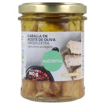 Caballa en Aceite de Oliva Virgen Extra BIO 190 g Naturitas Essentials - Caballa en conserva - Sin GMO