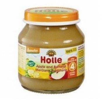 Holle - Potito Manzana y Plátano Holle 125 gr 4m+