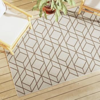 Alfombra antideslizante de pelo corto 120x180 cm color hoja, geométrica, borde para interior y exterior - Alfombra de área para sala de estar, dormitorio y salón
