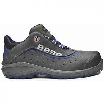 Base Protection, BE-LIGHT Calzado de Seguridad para Hombres y Mujeres, Gris y Azul, Talla 43