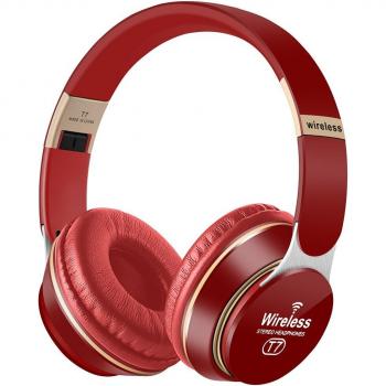 Auriculares Bluetooth Hi-Fi Estéreo con Cancelación de Ruido, Micrófono y Bajos Profundos - Livianos